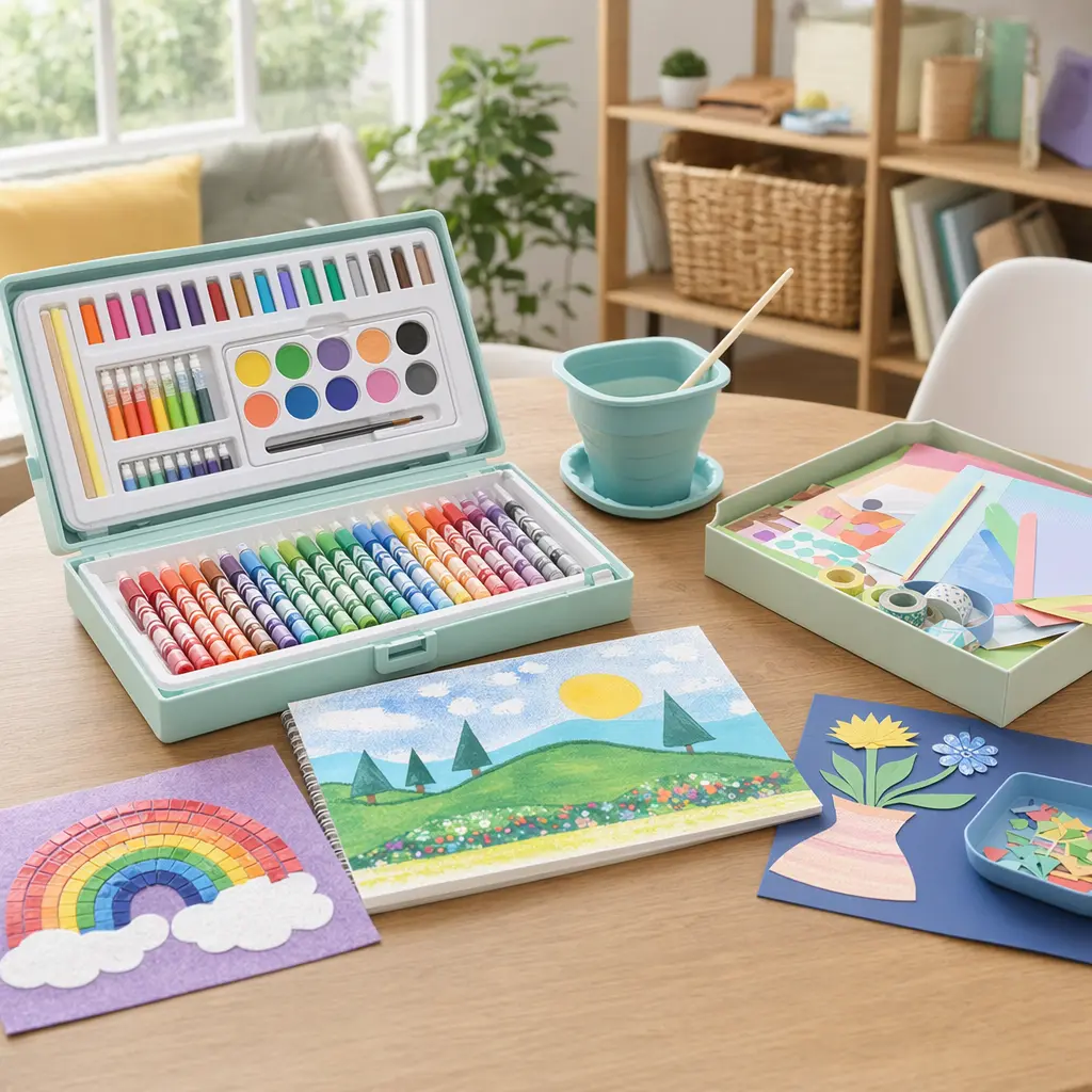 Editorial photo: low-mess art kits parents can say yes to (ages 6–8) (variant 1)