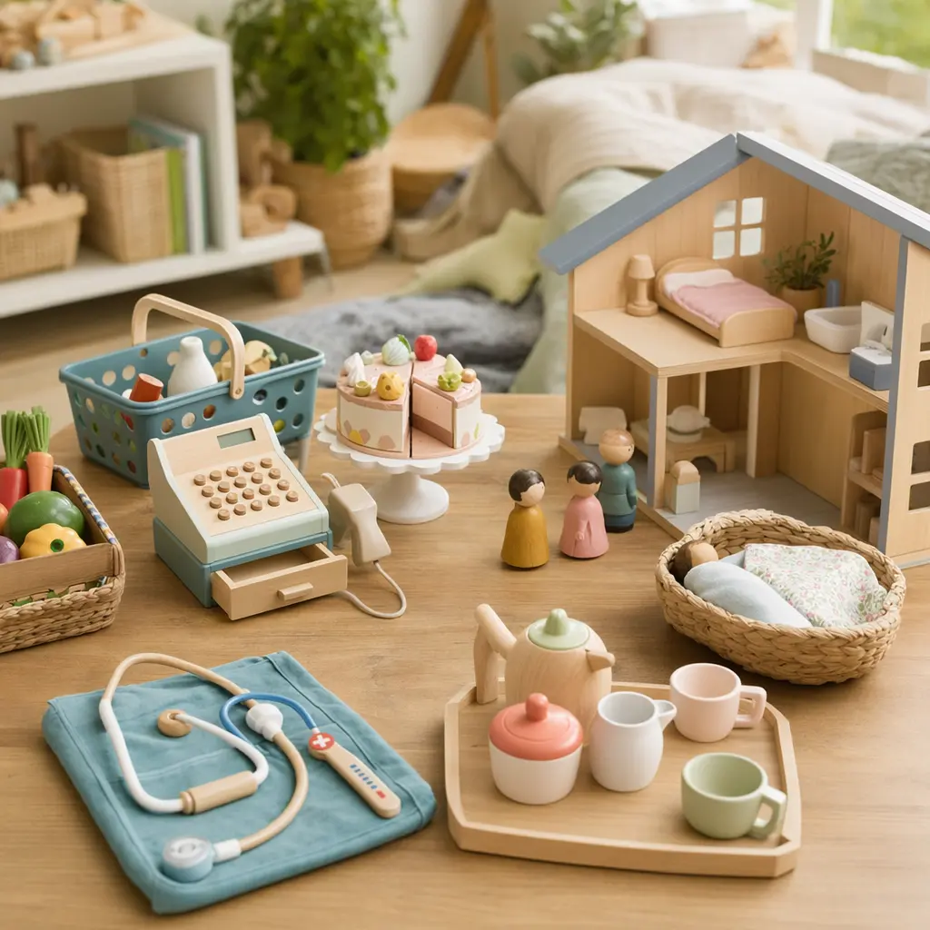 Editorial photo: pretend play toys that build social skills (ages 3–5) (variant 1)