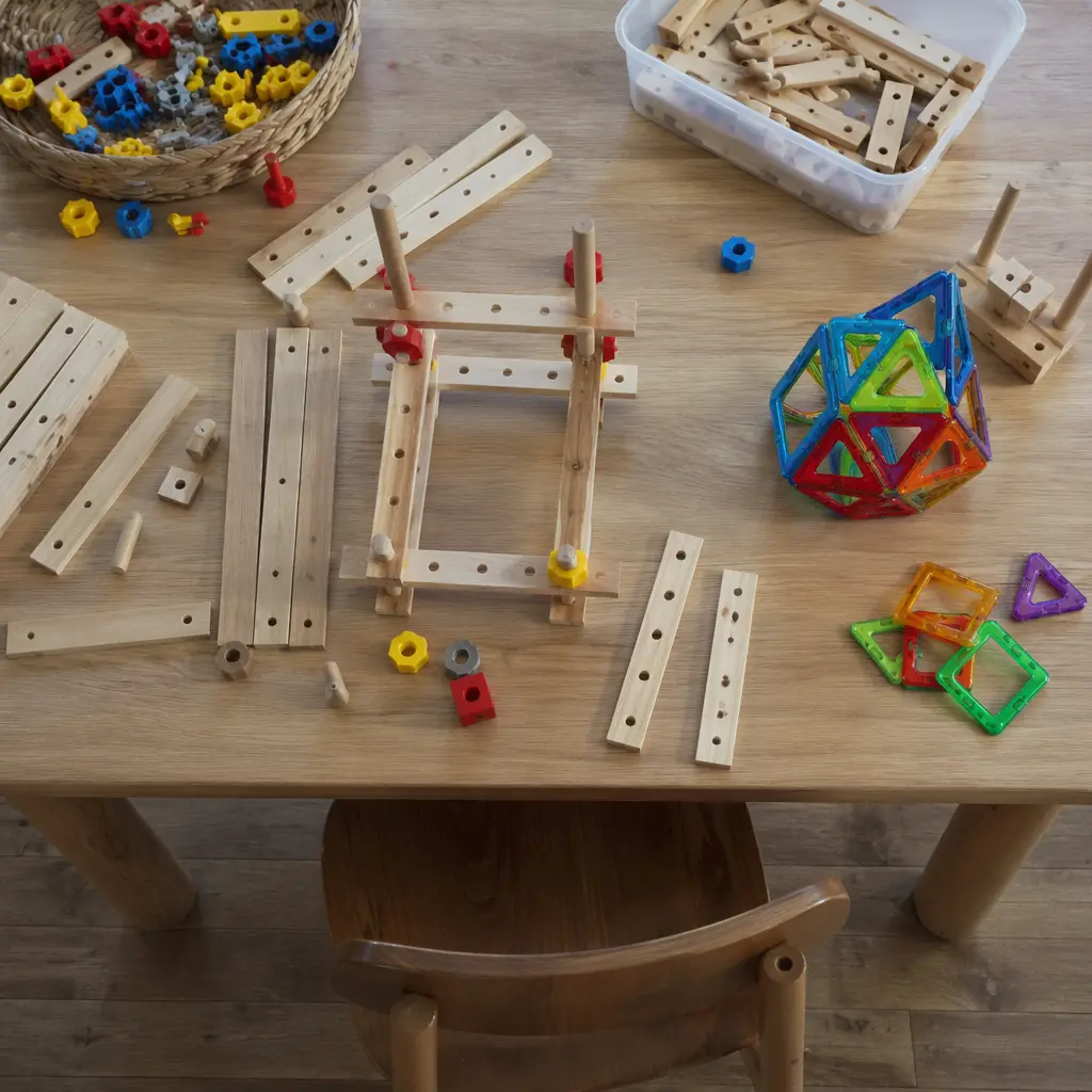 Open-ended building materials combined in one structure