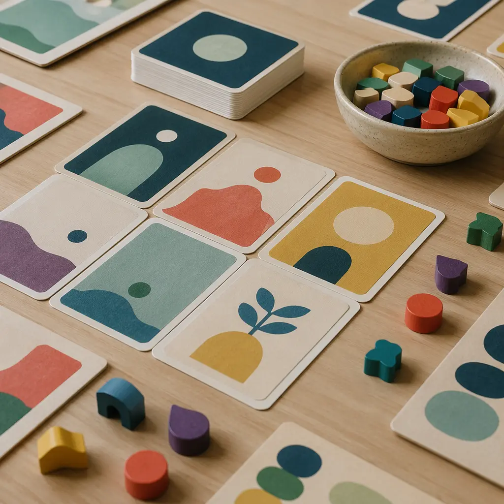 Colorful, easy-to-handle board game pieces