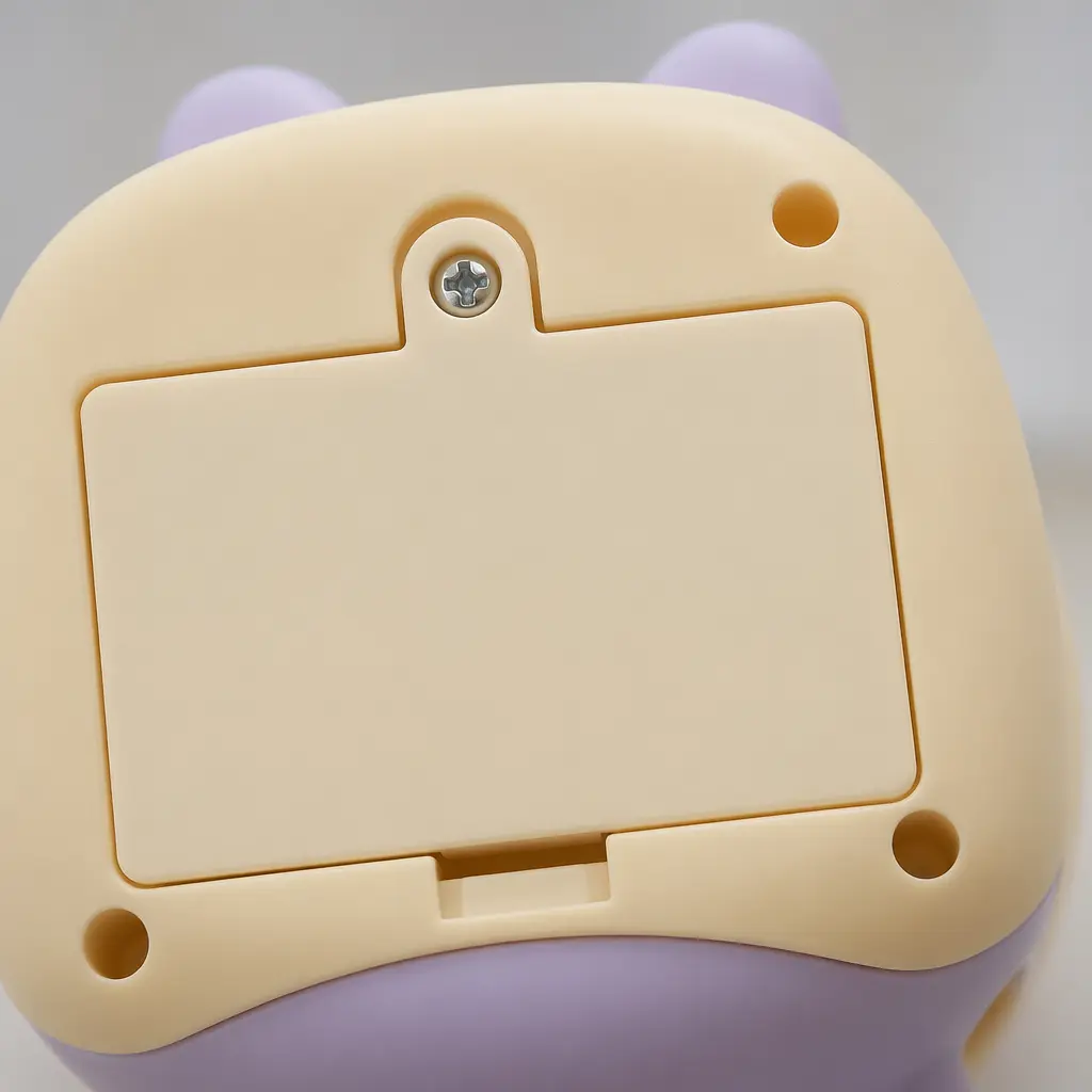 Secure battery compartment on an electronic baby toy
