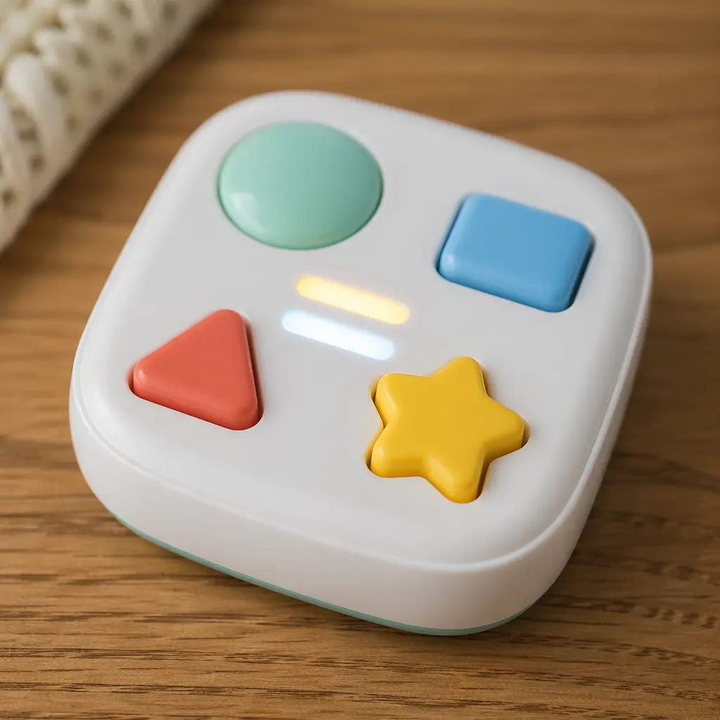 Simple electronic toy with large buttons designed for toddlers