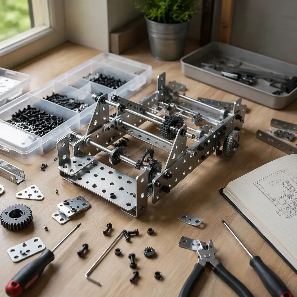 Mechanical building components for teen engineering projects